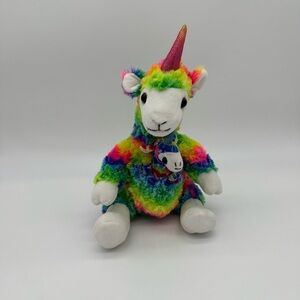 Colorful Plush Unicorn Llama Stuffed Animal
